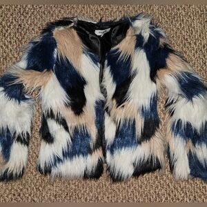 Charlotte Russe Multicolor Faux Fur Jacket